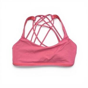Lululemon Free To Be Wild Sports Bra Womens Size 6 Pink Yoga Gym